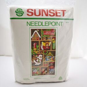 Sunset Needlepoint Kit 6079 Yuletide Treasures Christmas NOS Sealed 10x20